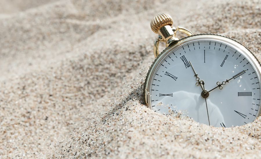 Clock in the sand