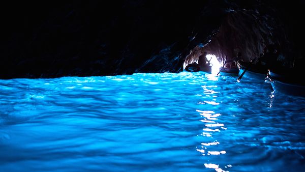A visit to the Blue Grotto in Capri.