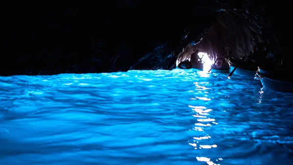 A visit to the Blue Grotto in Capri.