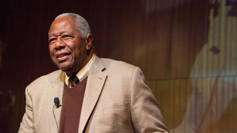 Baseball Hall of Famer Hank Aaron