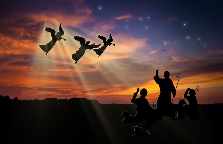 Glory to God in the Highest, Angels sing as Shepherds watch, Christmas, Guideposts