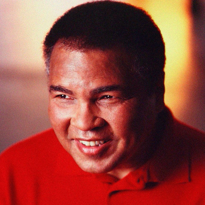 Boxer and humanitarian Muhammad Ali