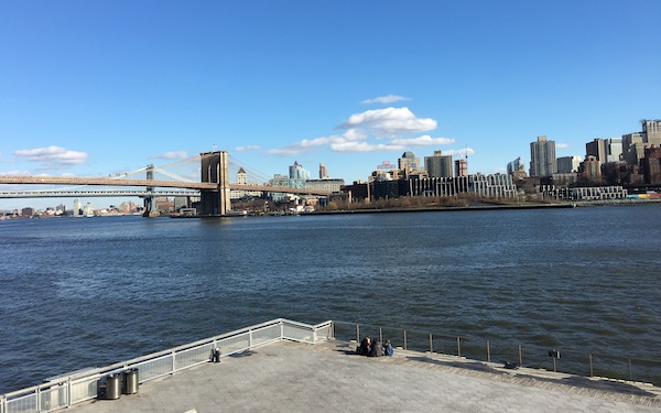 Photo of the Brooklyn Bridge in an inspirational winter story