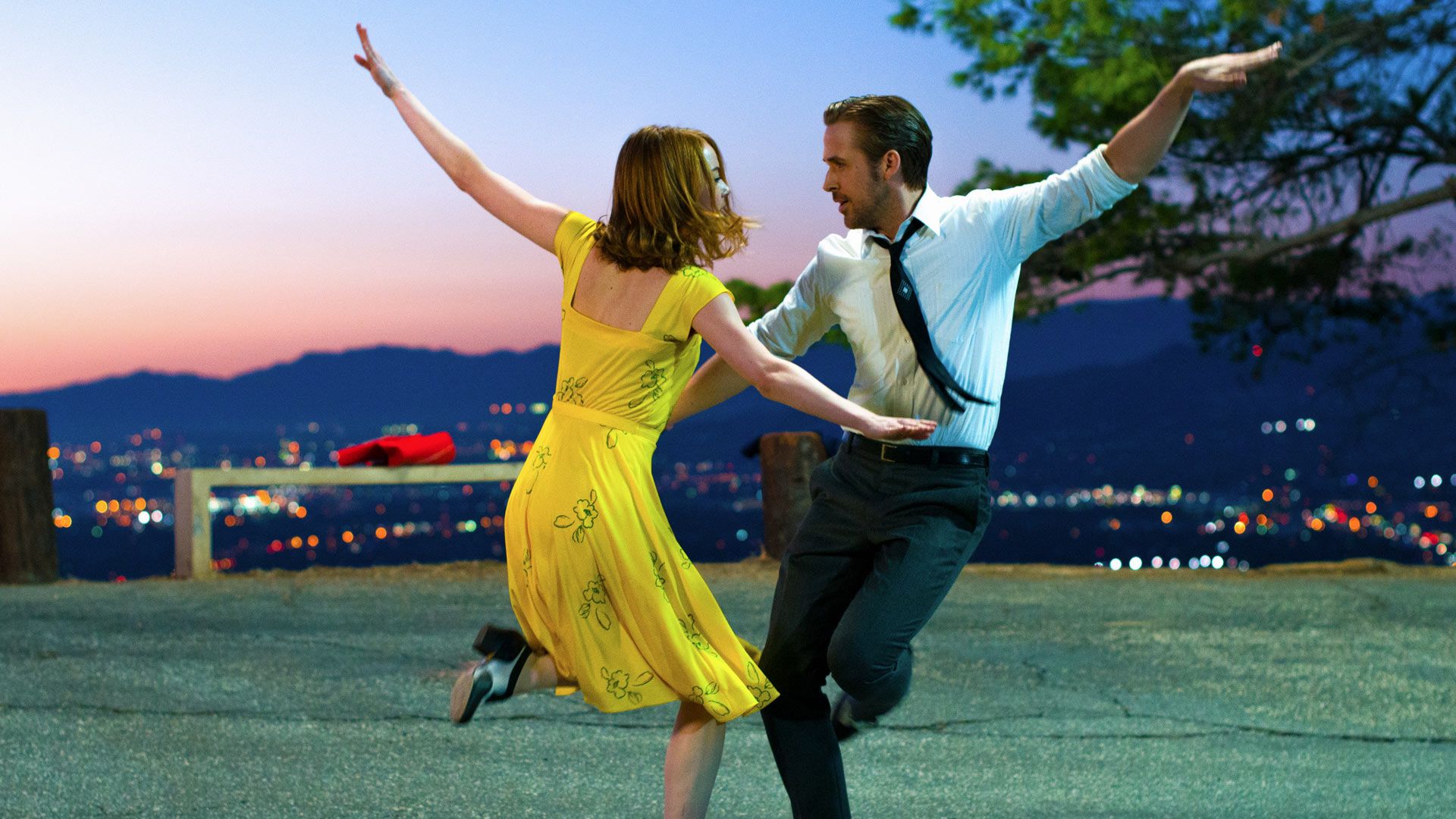 Emma Stone and Ryan Gosling in "La La Land"