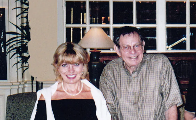 Kathy Schendle and her father