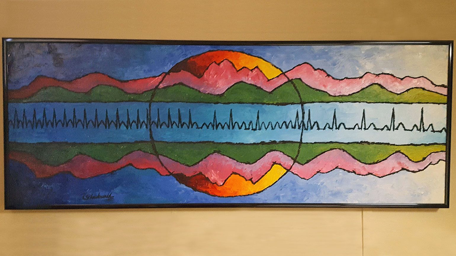 Another of Linda's heart-rhythm paintings