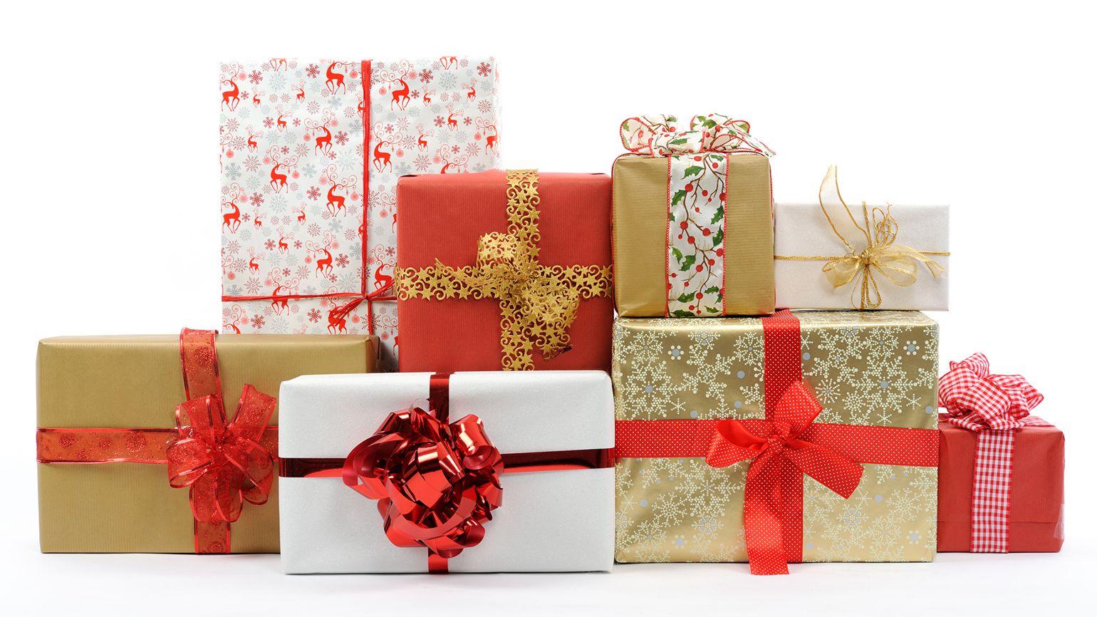 Steady Gold Ribbon for Gift Wrapping Christmas Ribbon Gift Box