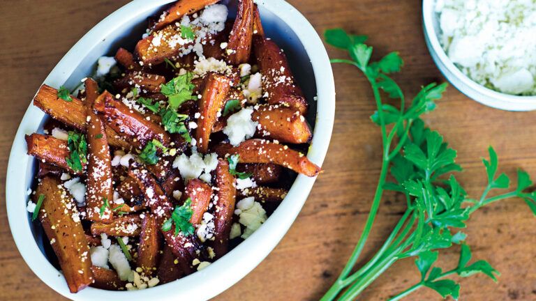 Candied Carrots with Feta
