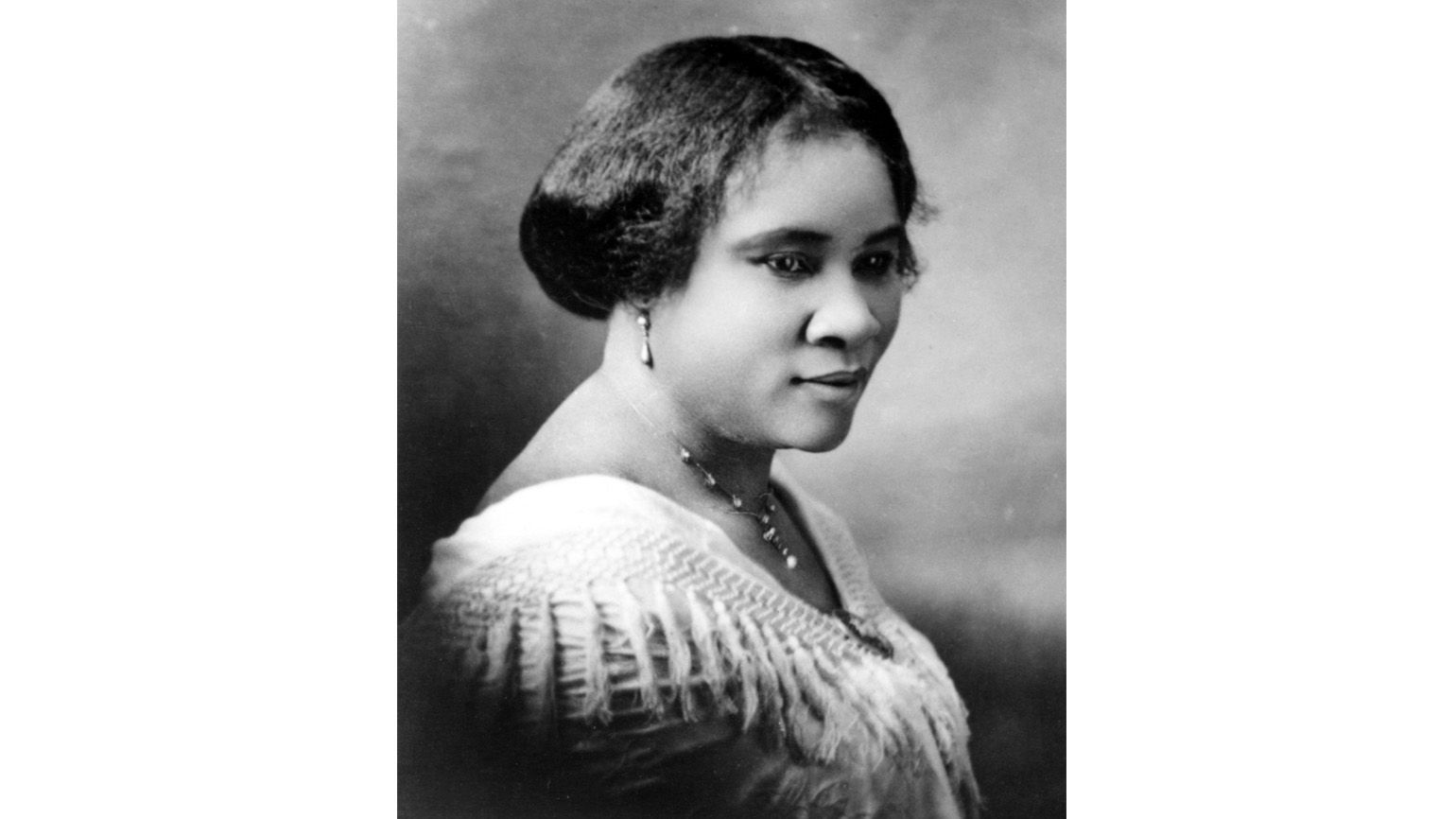Madam C.J. Walker photographed as an inspirational figure for Black History Month