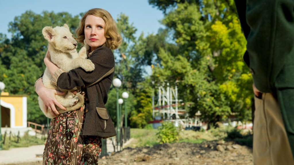 Jessica Chastain in "The Zookeeper's Wife"