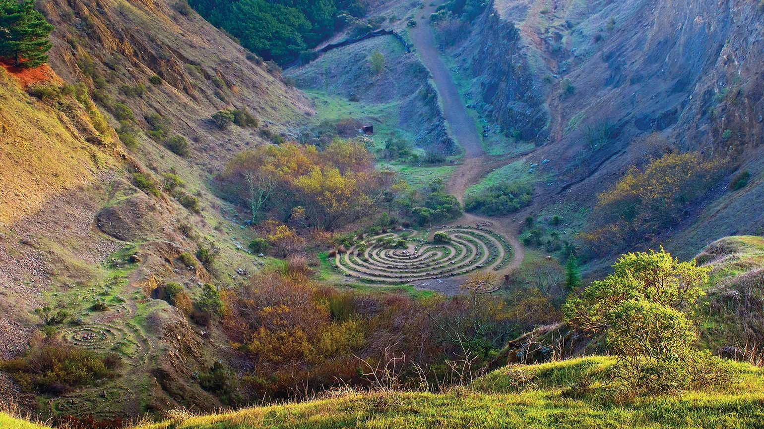 The labyrinths of the Sibley Volcanic Regional Preserve in Oakland, California