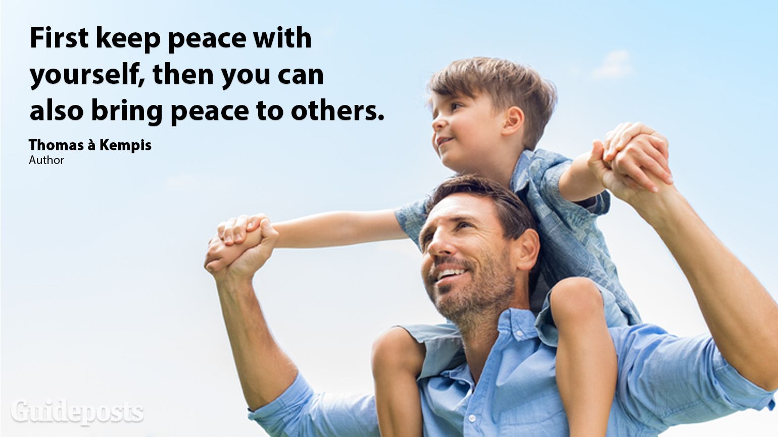 First keep peace with yourself, then you can also bring peace to others
