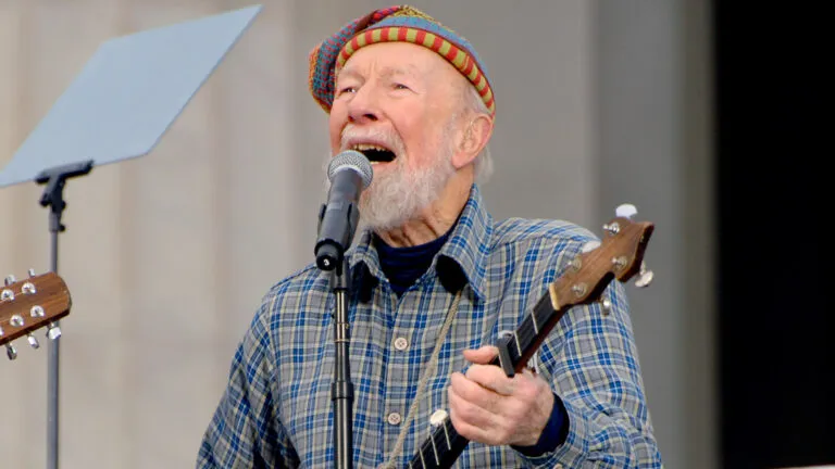 Folk singer and activist Pete Seeger