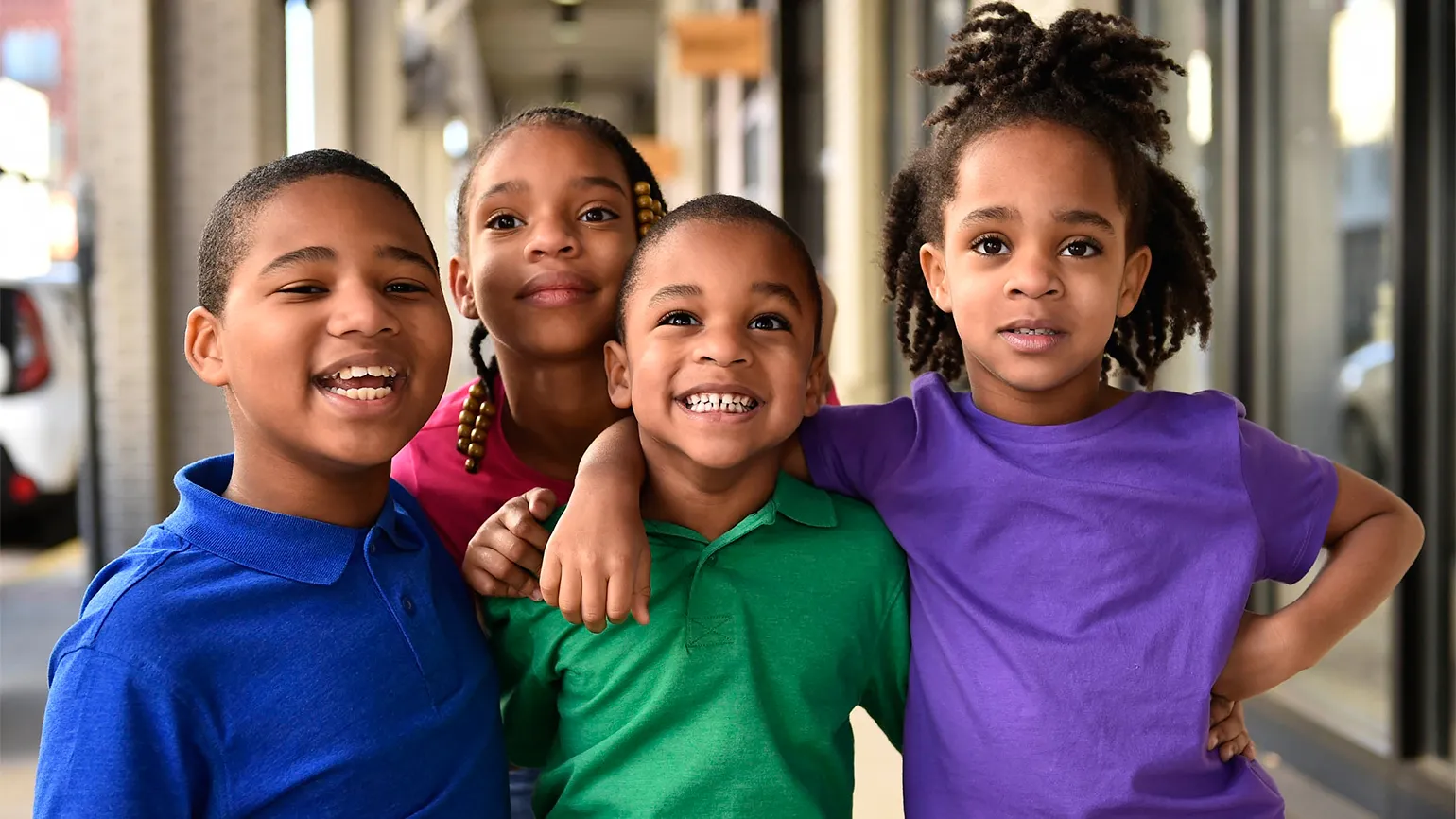 The Jones kids: Ethan, Layna, Caleb and Hope (from left