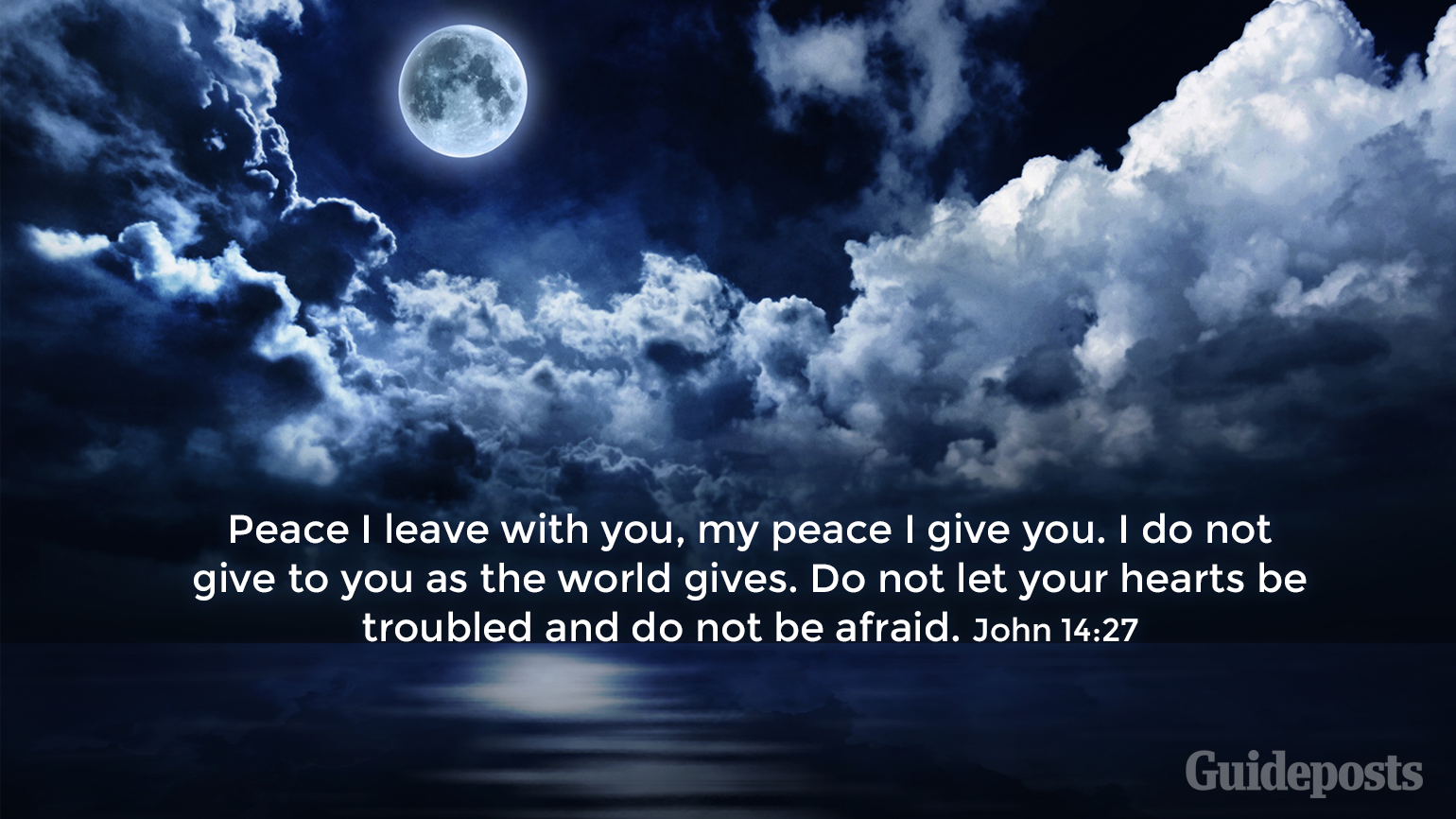 7 Bible Verses for a Good Night's Sleep "Peace I leave with you, my peace I give you. I do not give to you as the world gives. Do not let your hearts be troubled and do not be afraid." John 14:27 Faith and Prayer Bible Resources