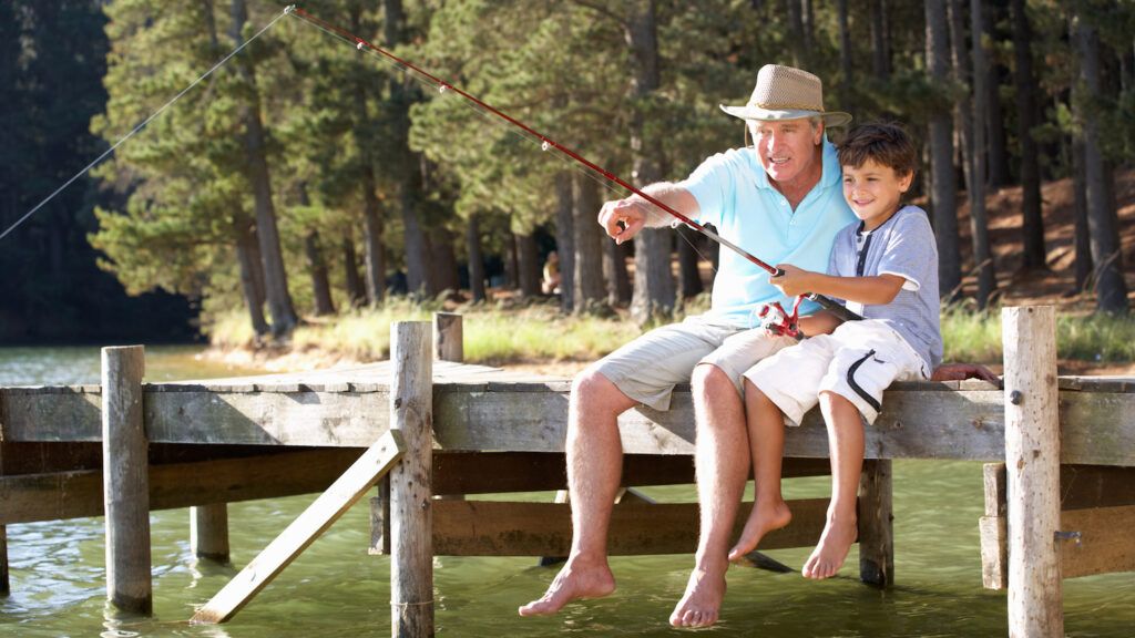 Fishing with grandkid