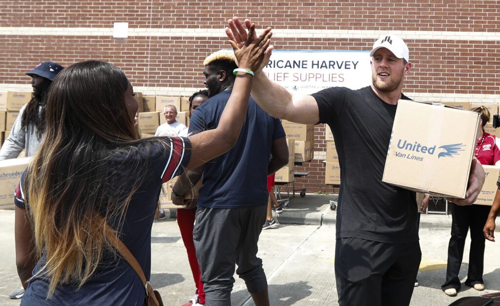 JJ Watt helping Hurricane victims