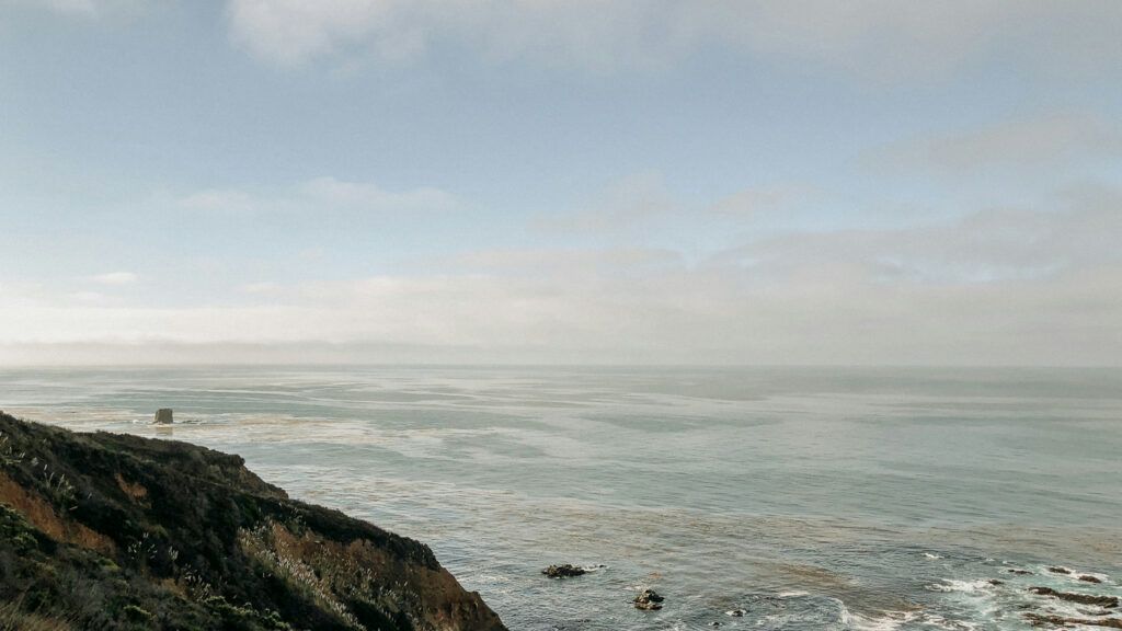 Royalty-free image: The ocean from a rocky beach; Getty Images