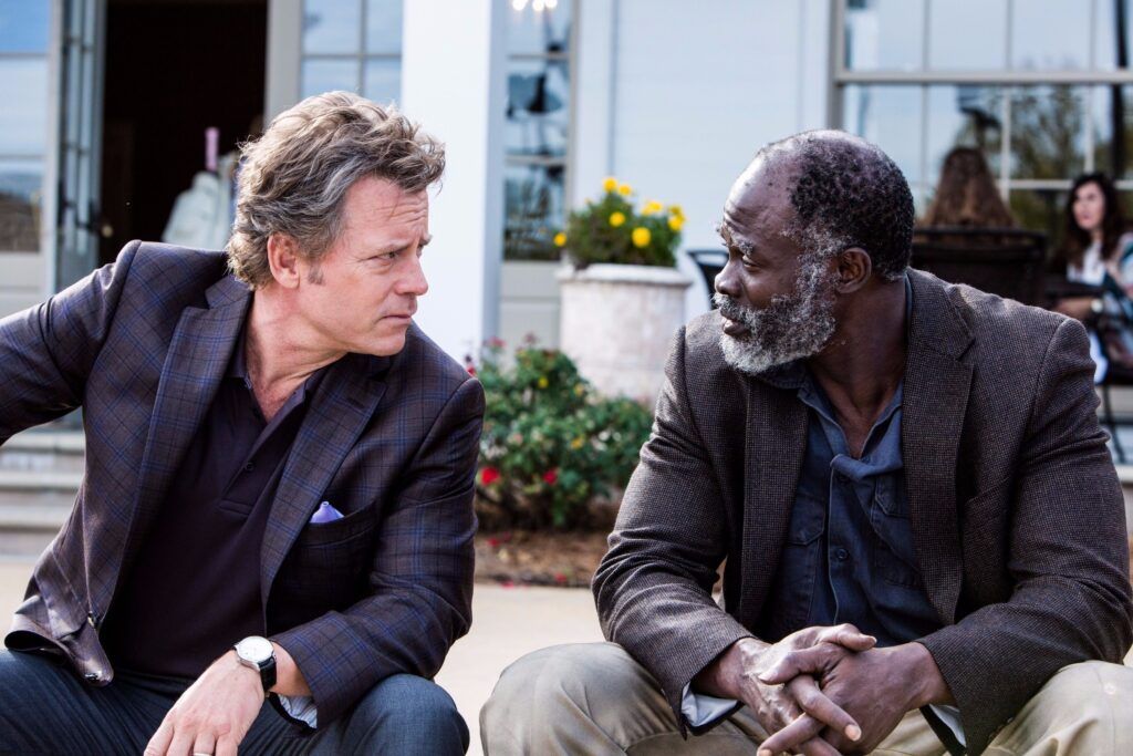 Greg Kinnear and Djimon Hounsou in "Same Kind of Different as Me"