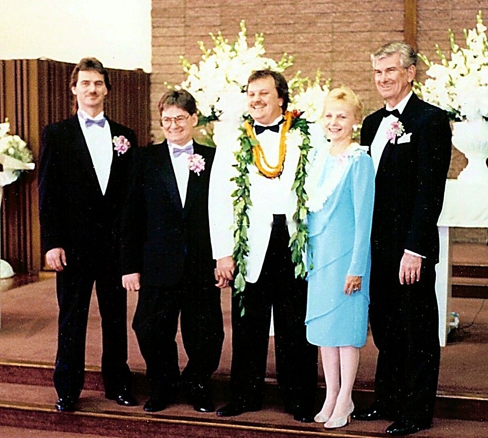 Arlene and Richard with their three sons.