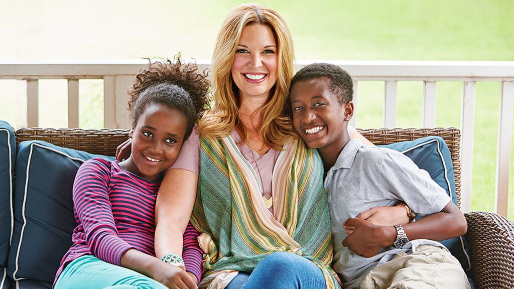 Jen Hatmaker, with her kids Remy and Ben
