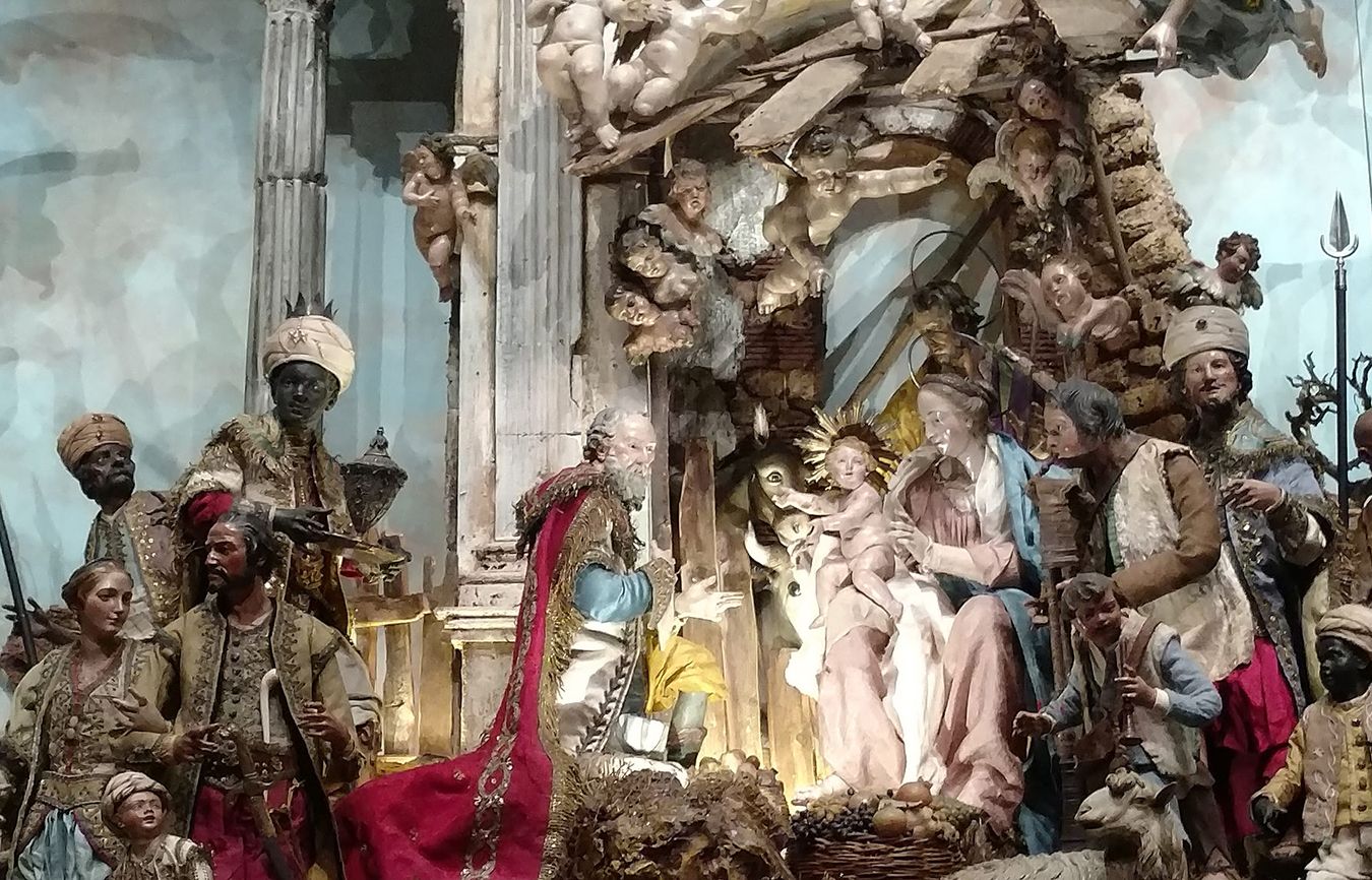 A detail from the Art Institute of Chicago's 18th-century Neapolitan crèche