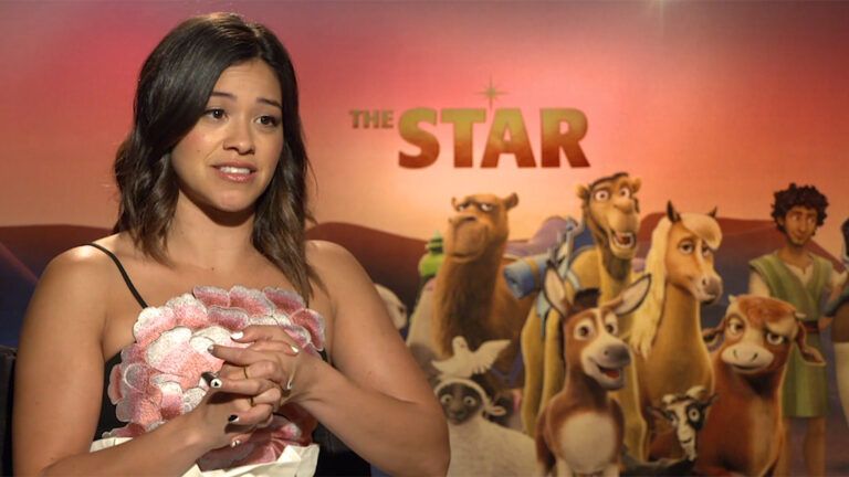 Actress Gina Rodriguez, who plays Mary in the new animated film 'The Star'