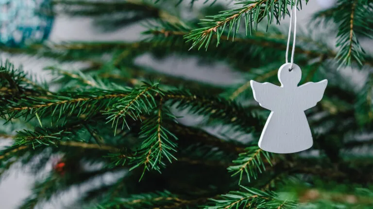 An angel Christmas ornament gives us hope