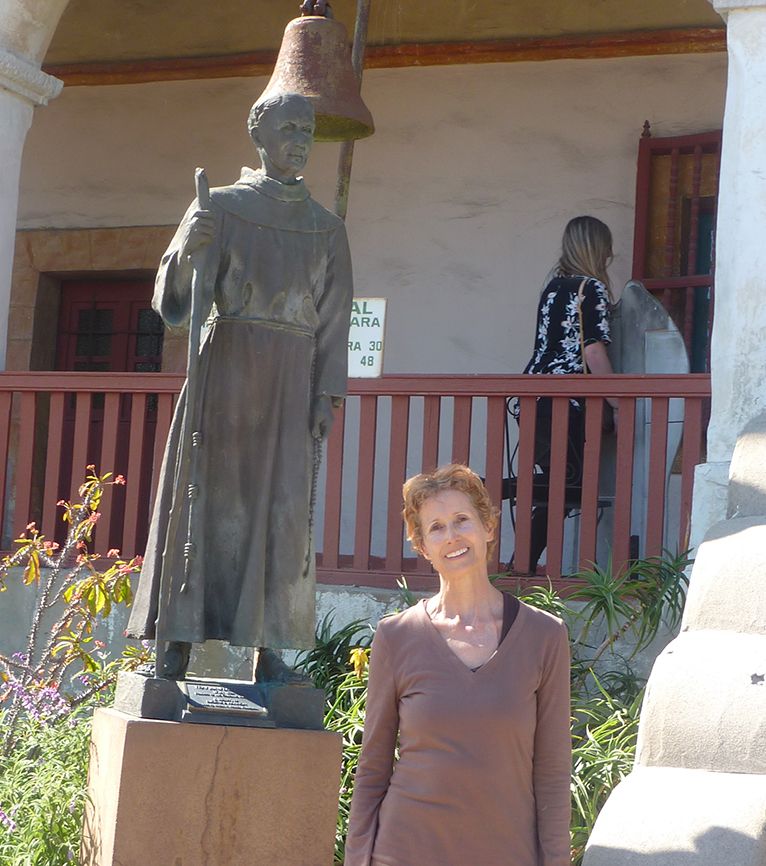Day 18: Edie completes a 15.4-mile walk from Carpinteria, California, to Mission Santa Barbara