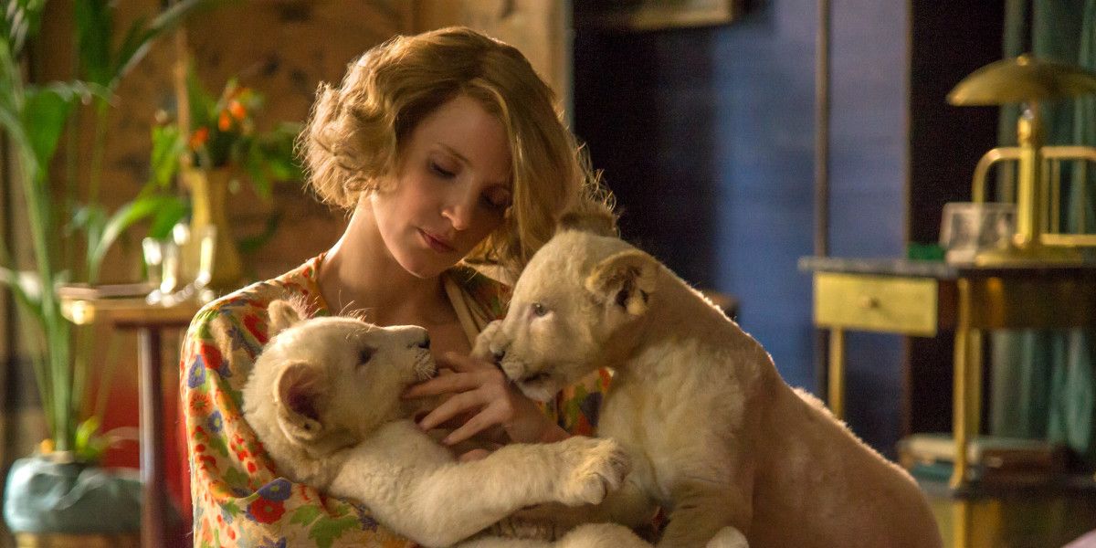 Jessica Chastain in "The Zookeeper's Wife"