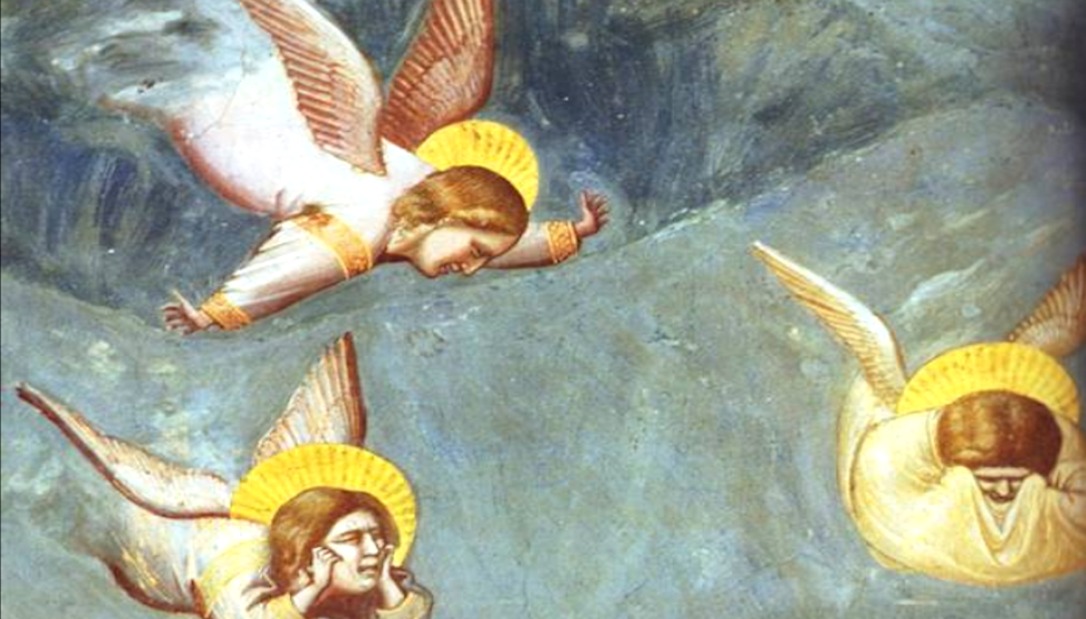 Distraught angels at the burial of Jesus, Giotto