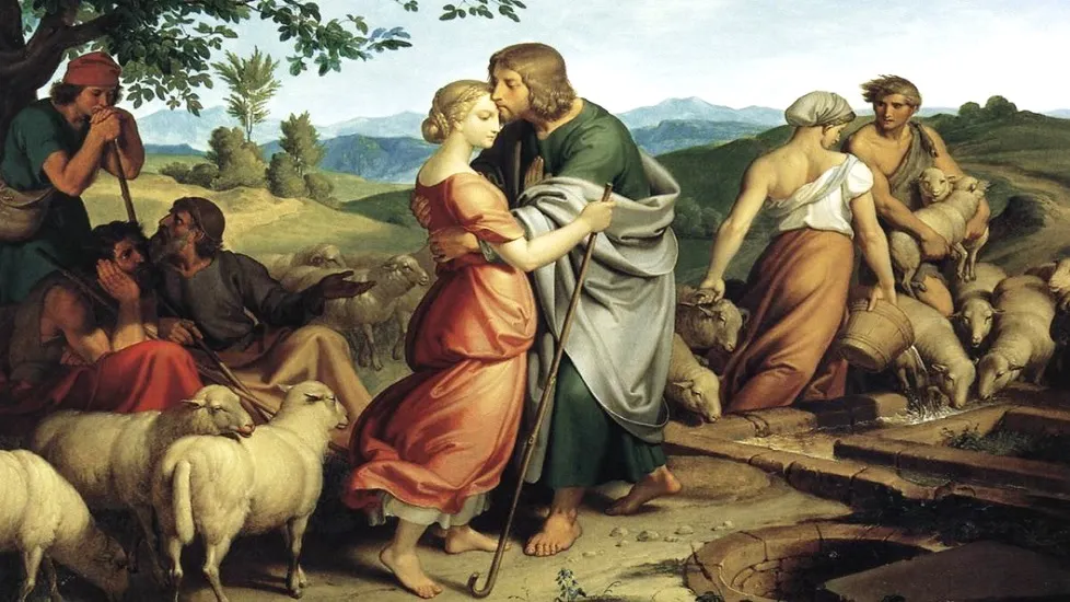 Joseph von Führich 1800–1876 Jacob Encountering Rachel with her Father's Herds