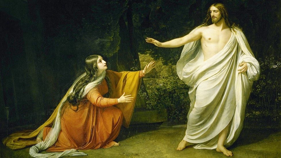 “Christ’s Appearance to Mary Magdalene after the Resurrection” by Alexander Ivanov from 1835
