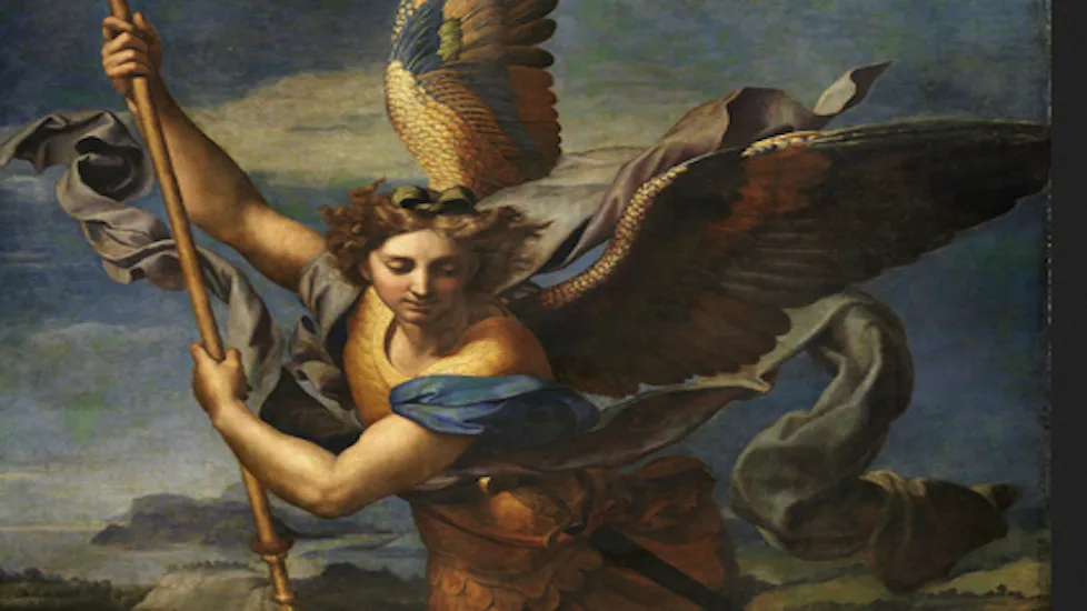 St Michael by Raffaello Sanzio