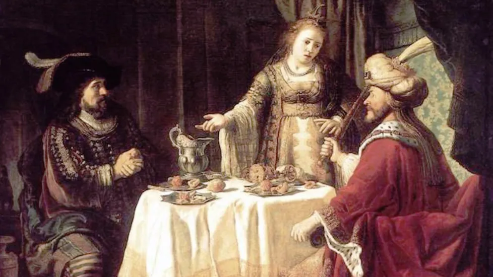 The Banquet of Esther and Ahasuerus by VICTORS, Jan