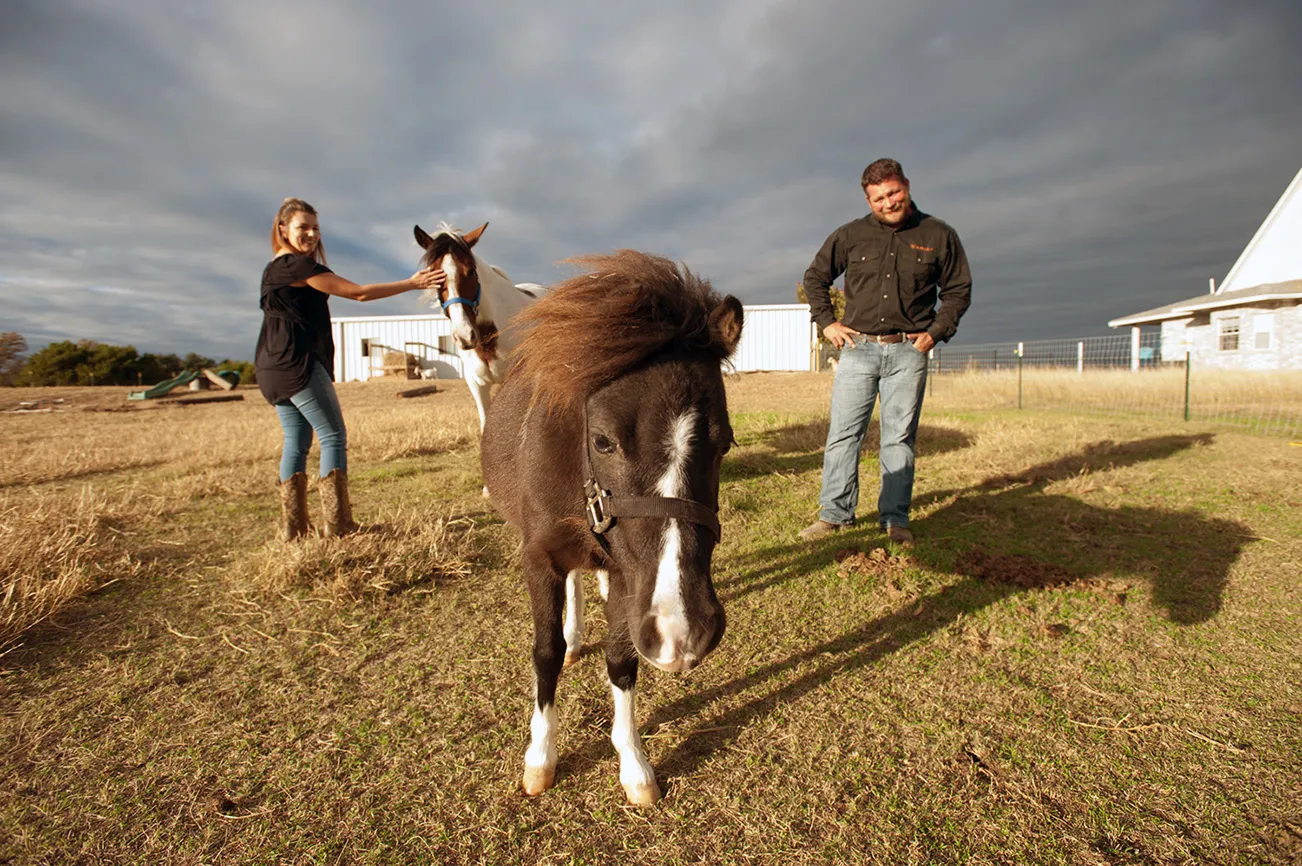 They would love to build the farm into a true rescue and be able to find homes for animals. Natasha, a birth-and-newborn photographer, feels like she was meant to be with these creatures in need of love.