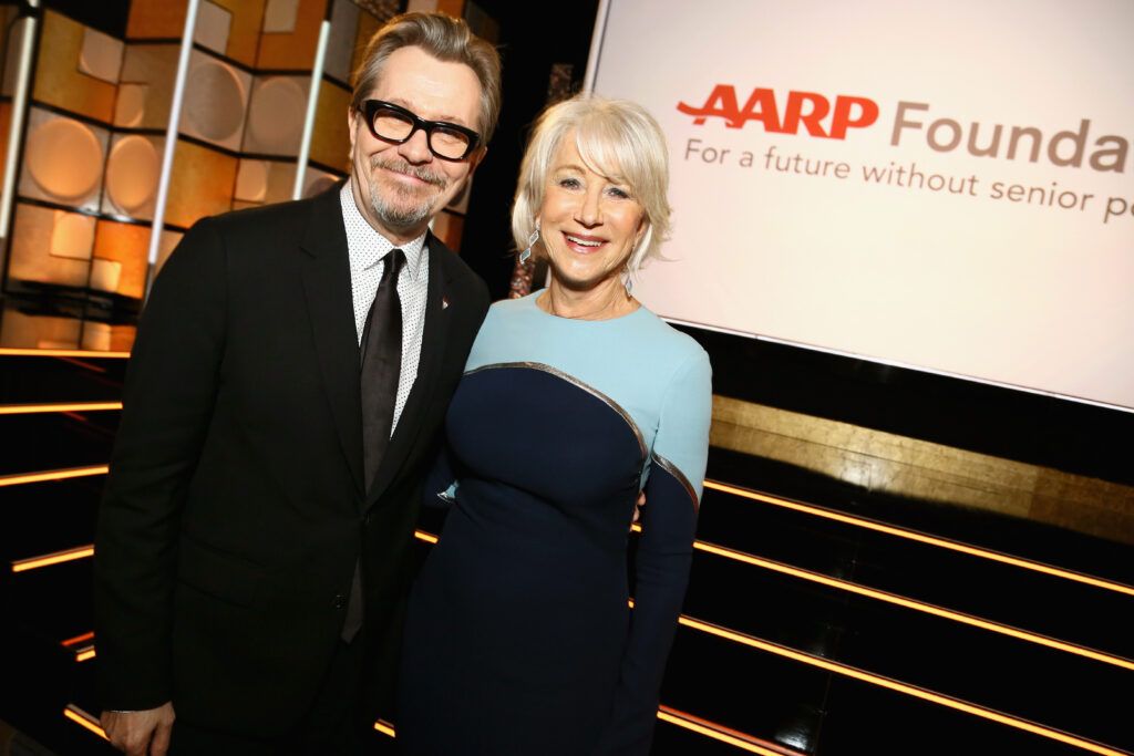 Helen Mirren and Gary Oldman at the Movies For Grownups Awards