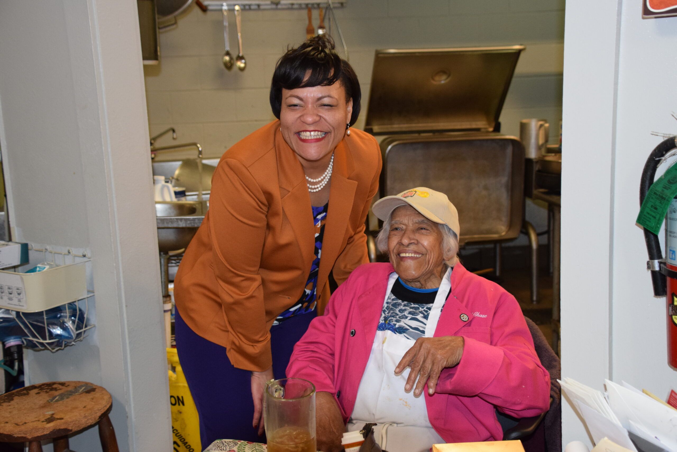 New Orleans First Woman Mayor LaToya Cantrell and Dooky Chase's Executive Chef Leah Chase