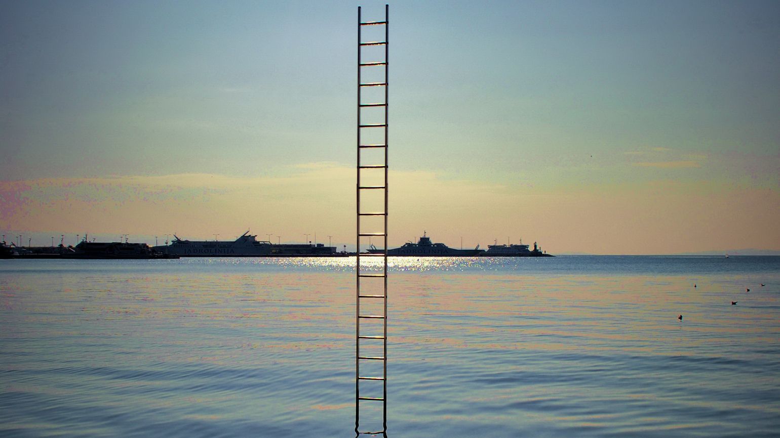 A ladder leading up to heaven.