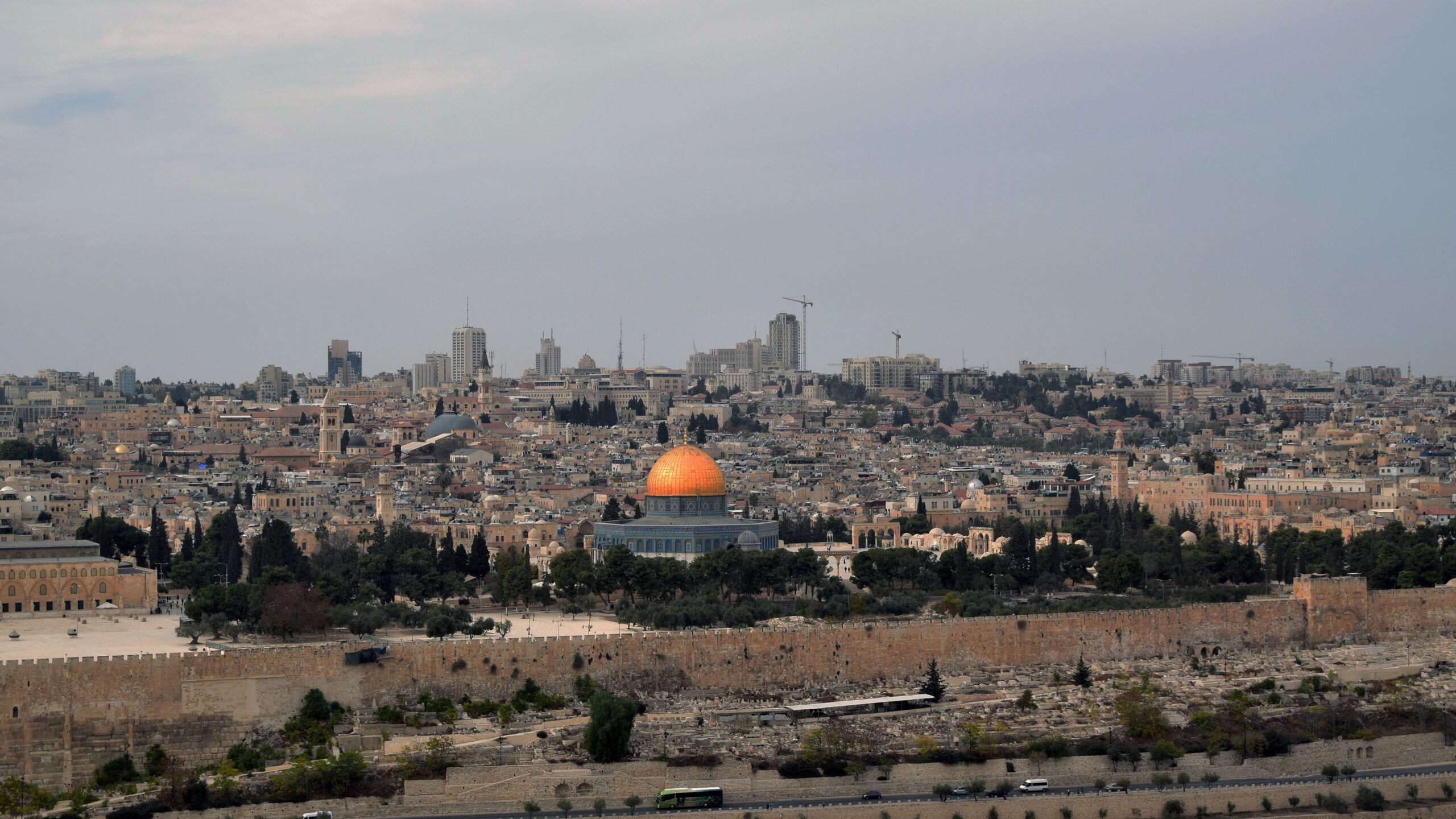 Temple Mount seen from the Mount of Olives