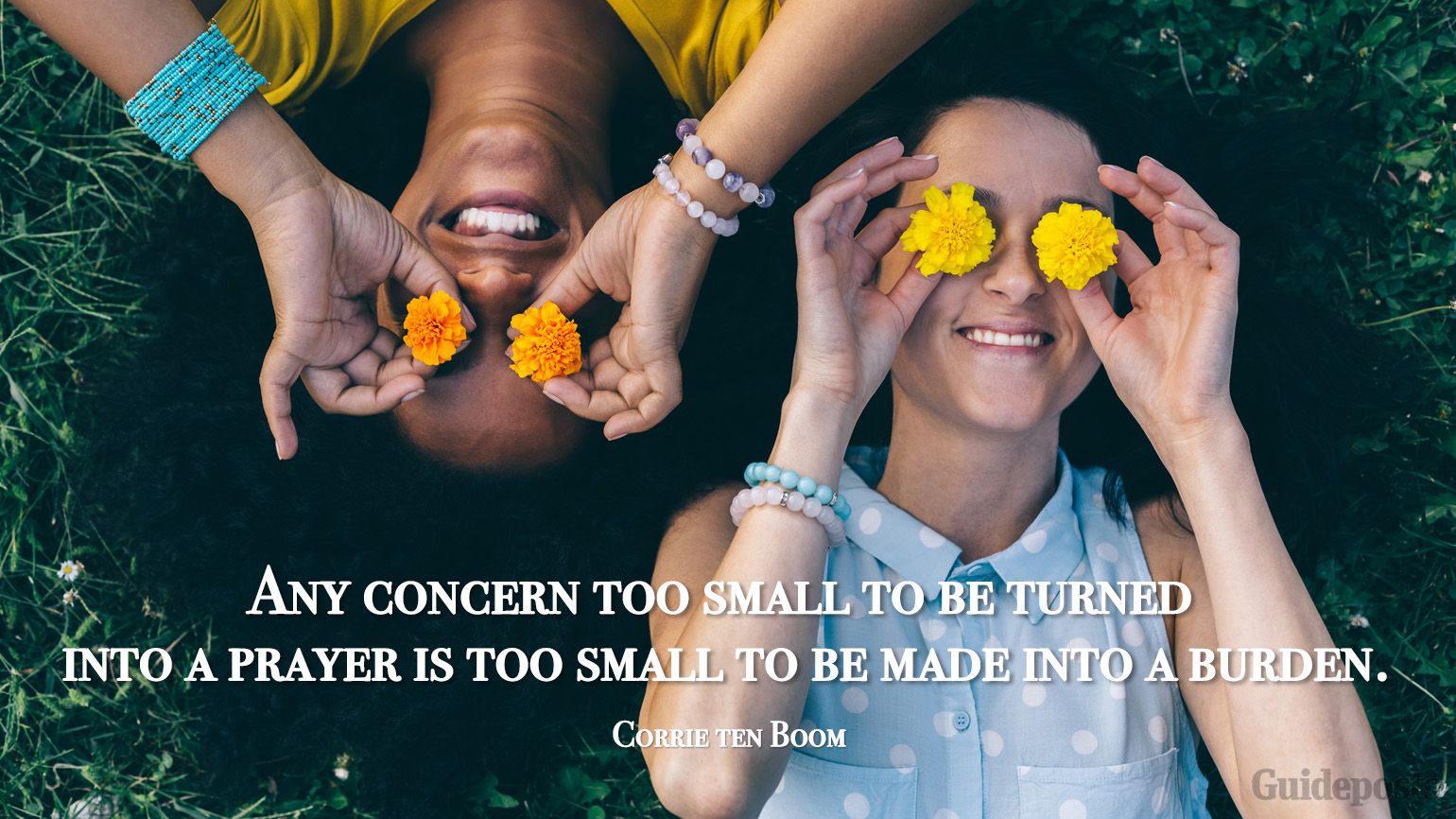 "Any concern too small to be turned into a prayer is too small to be made into a burden." Inspiring Corrie ten Boom quotes