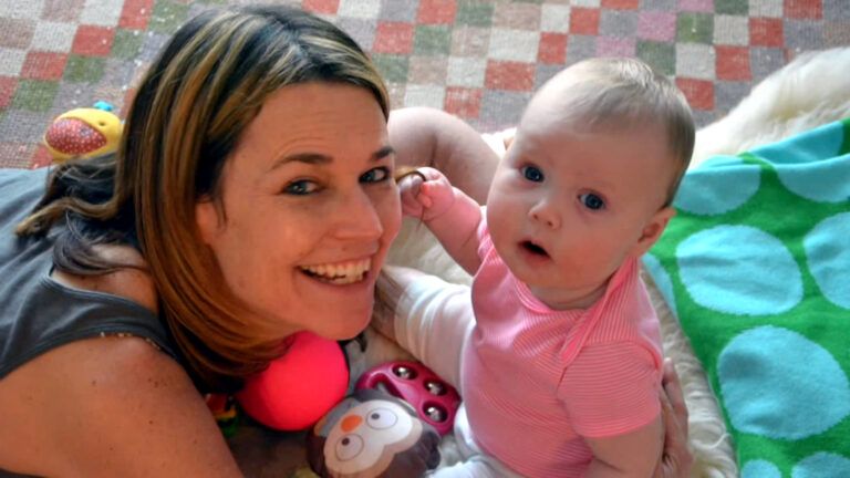 Today Show host Savannah Guthrie with her daughter, Vale