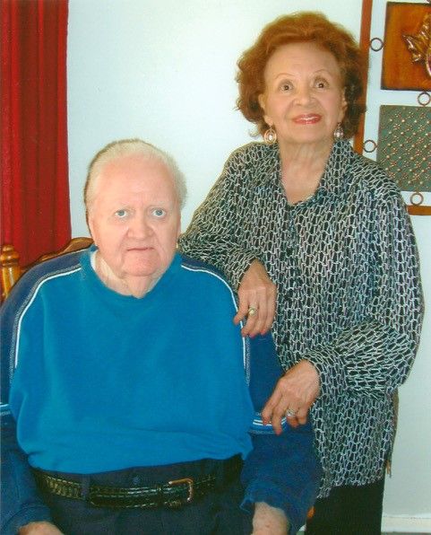 Pat Murphy and her husband, Joe, on her 90th birthday