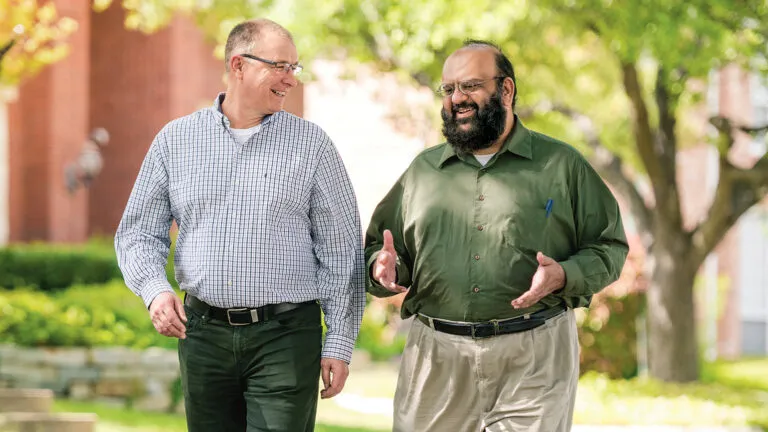 Reverend Jim Powell and Imam Kamil Mufti; photo by Aggie Brooks