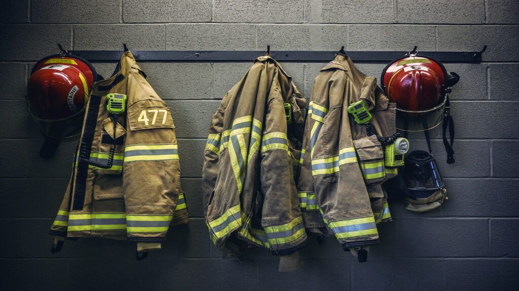 firefighter uniforms, Getty images