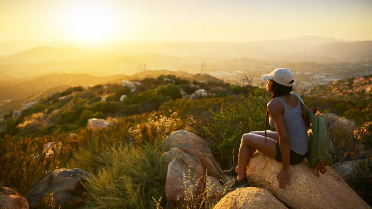 Woman admiring the view