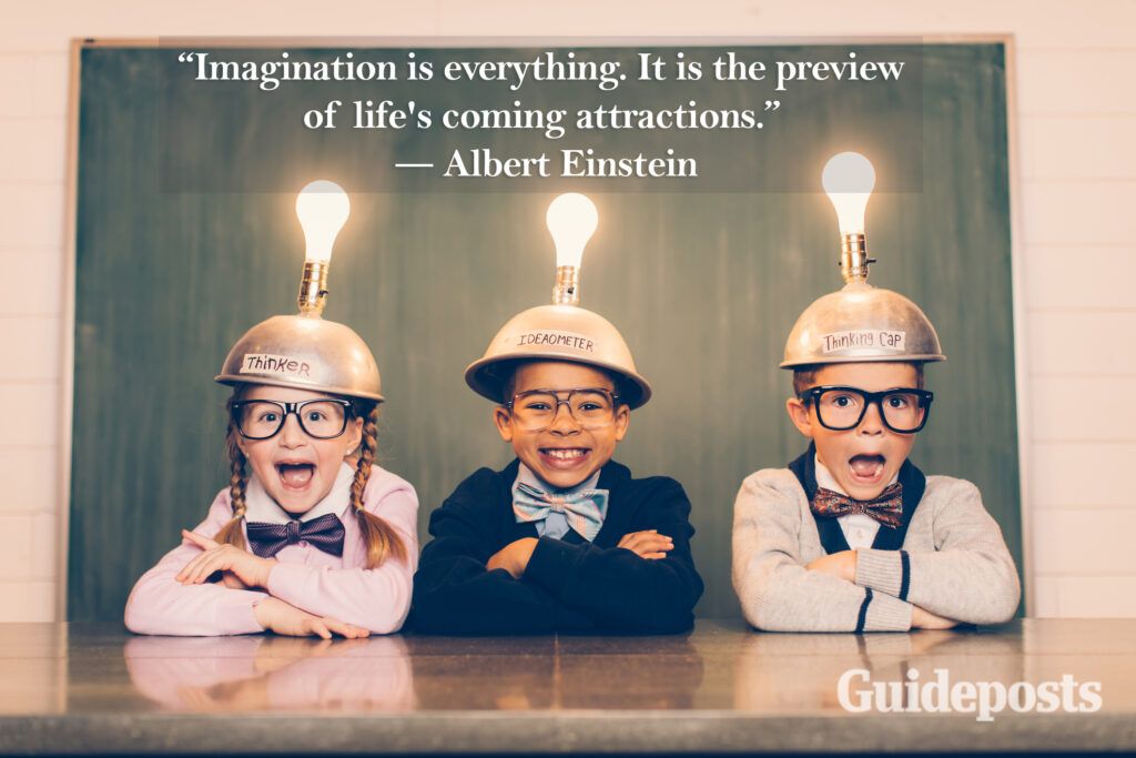 Albert Einstein quote imagination is everything. better living life advice finding life purpose