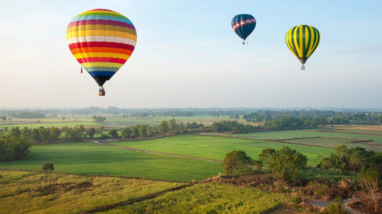 Royalty-free stock image: Hot air balloons; Getty Images