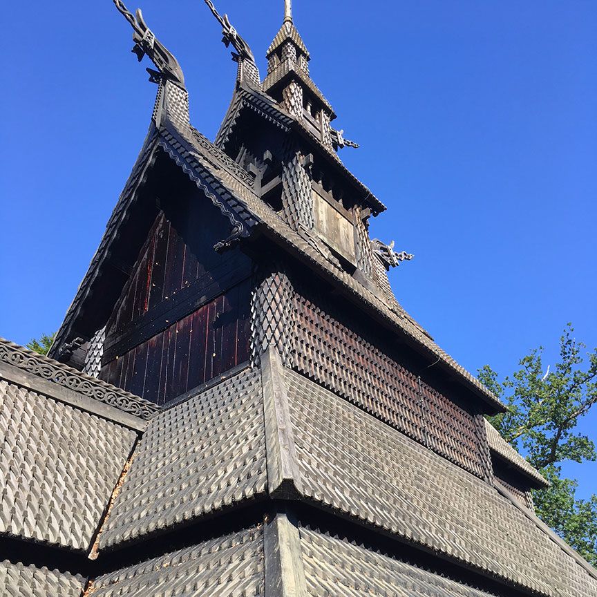 A church from Viking times in Bergen, Norway