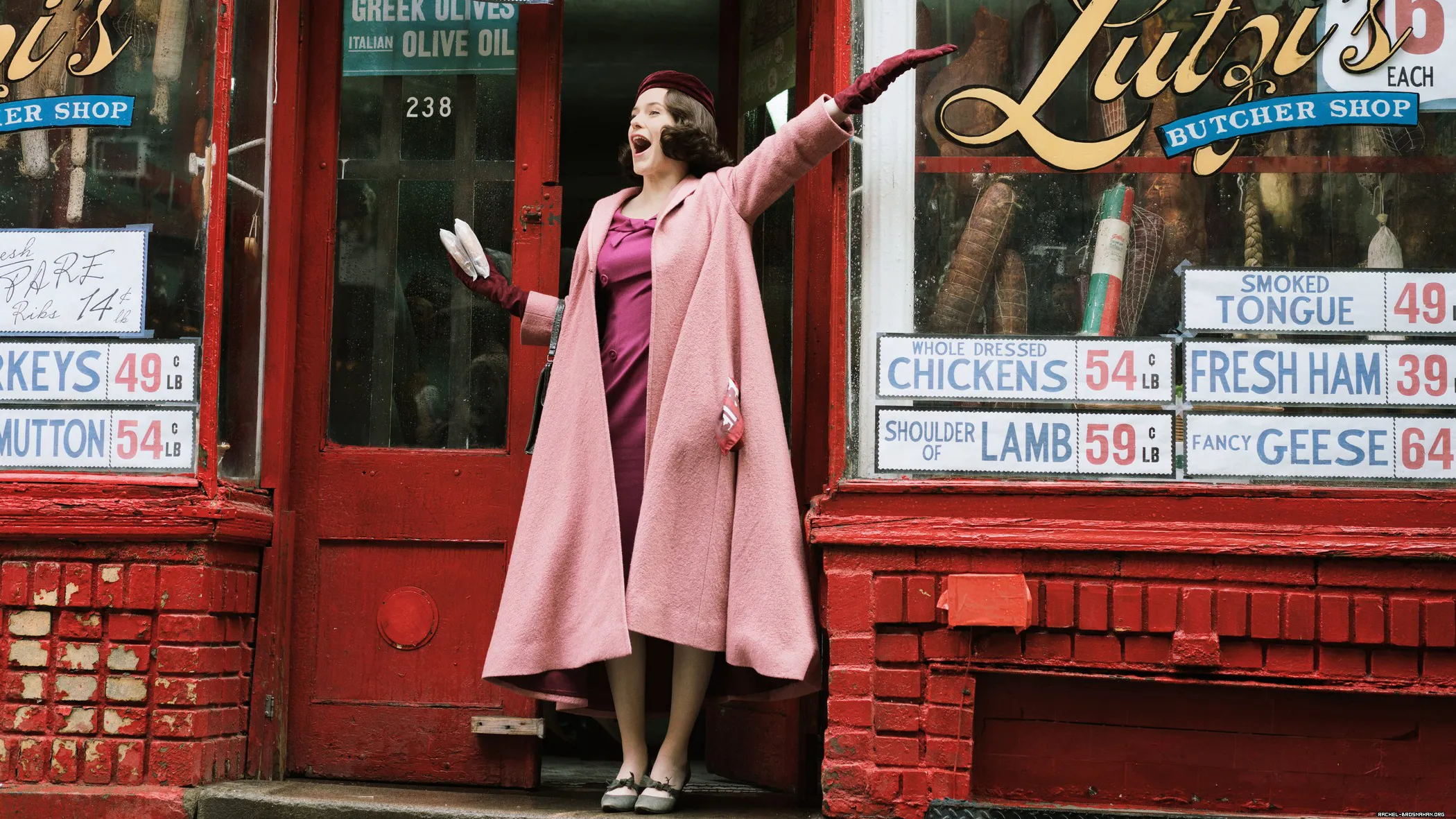 Rachel Brosnahan in The Marvelous Mrs. Maisel